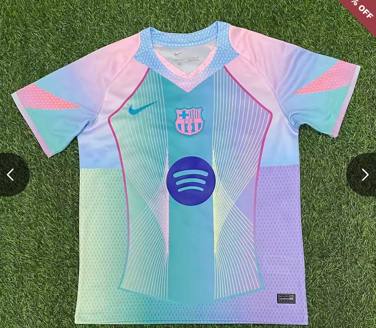 2025/2026 Barcelona Concept Pink Blue Gradient Football Shirt